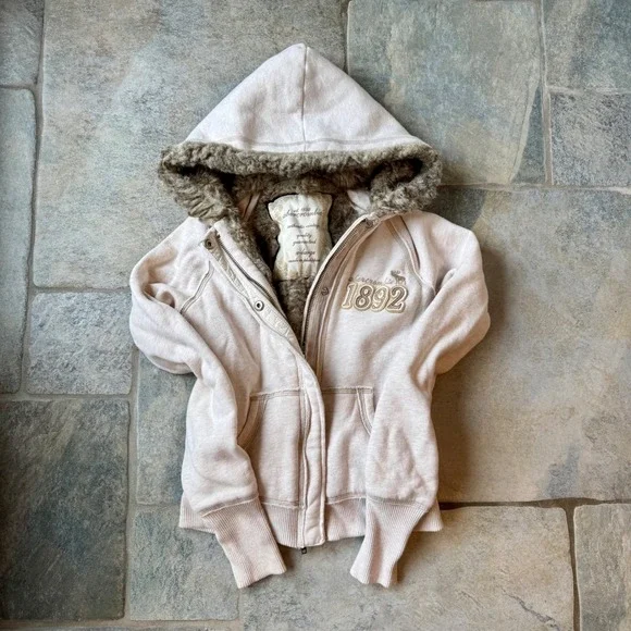Abercrombie & Fitch | Tops | Y2k Abercrombie Faux Fur Lined Hoodie